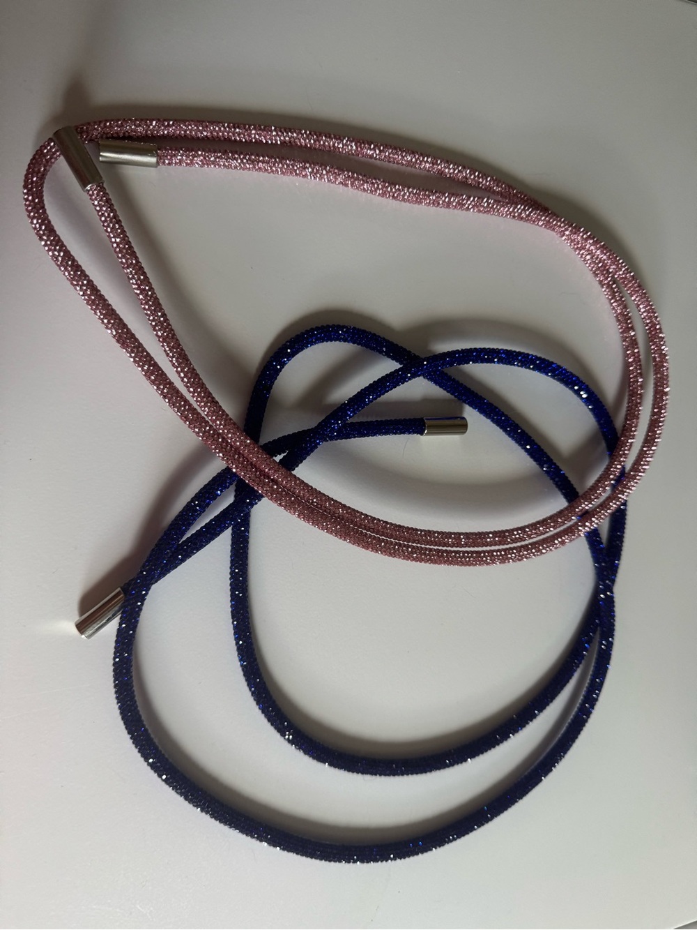 NEW Blue & Pink Rhinestone Hoodie or Sweatpants Strings